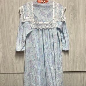 Gunne Sax by Jessica McClintock Pastel Maxi Dress/Nightgown Sz Medium
